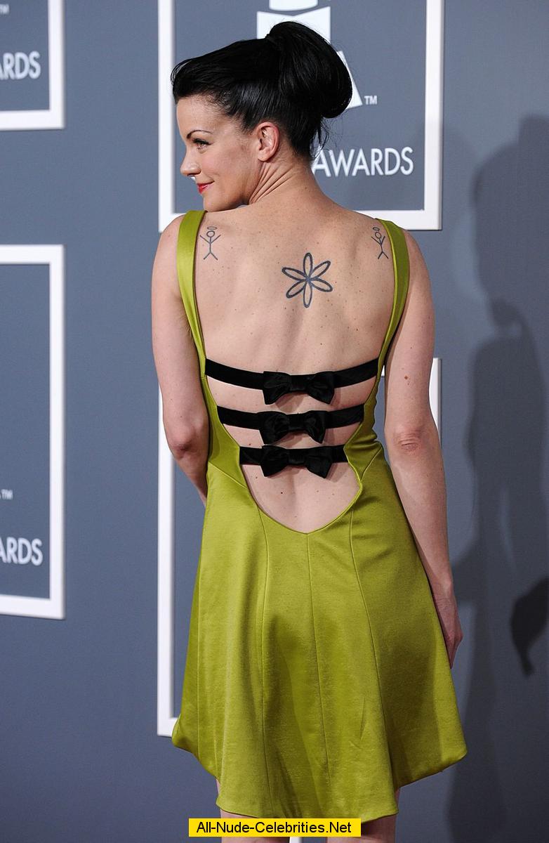 Pauley Perrette In Short Green Dress At Grammy Redcarpet