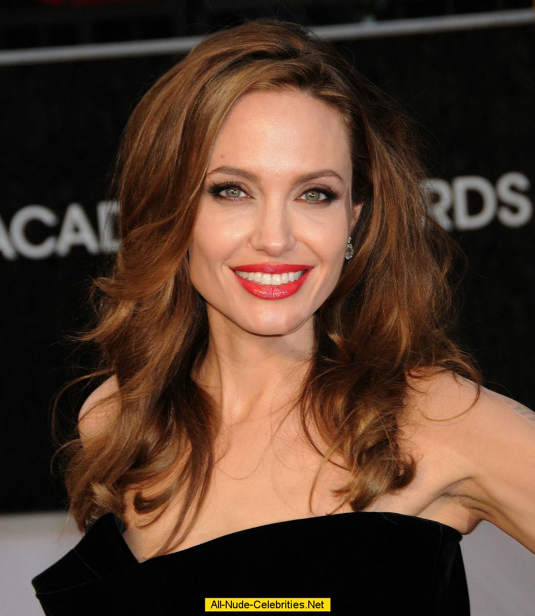 Angelina Jolie Shows Her Legs At 84th Annual Academy Awards