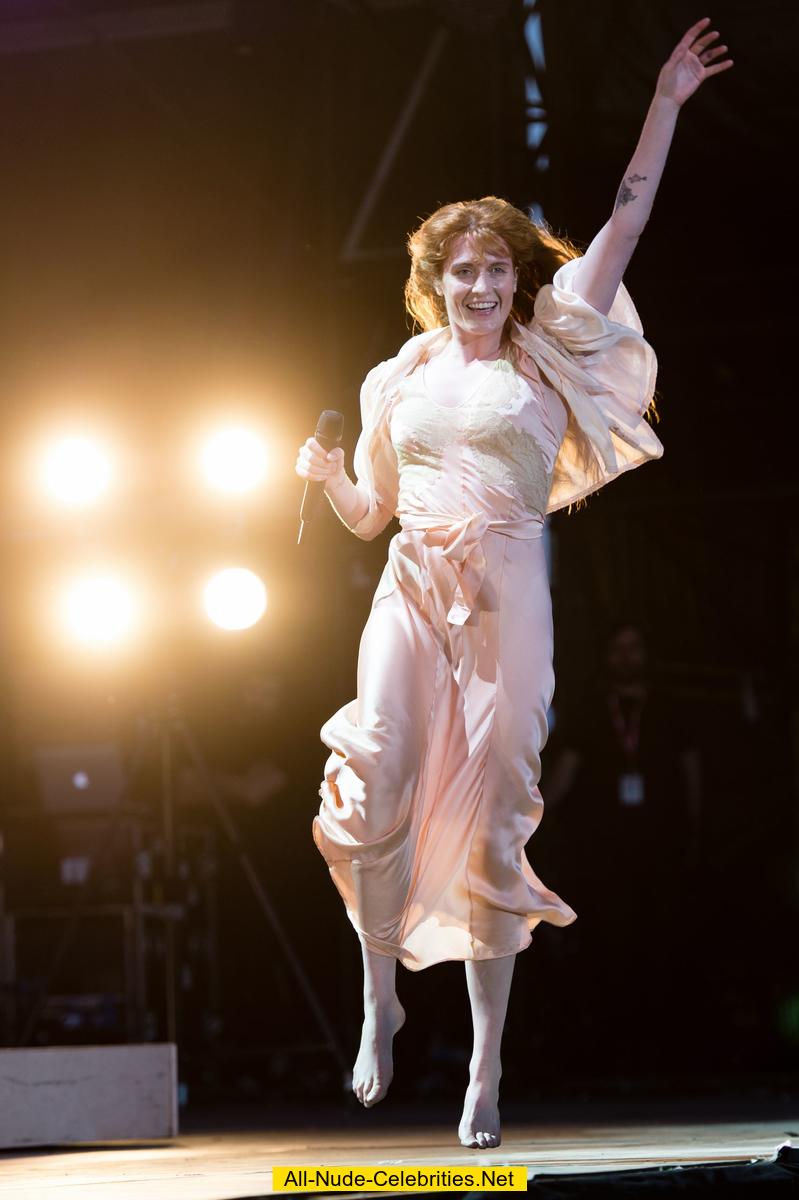 Florence Welch performs at BBC The Biggest Weekend festival