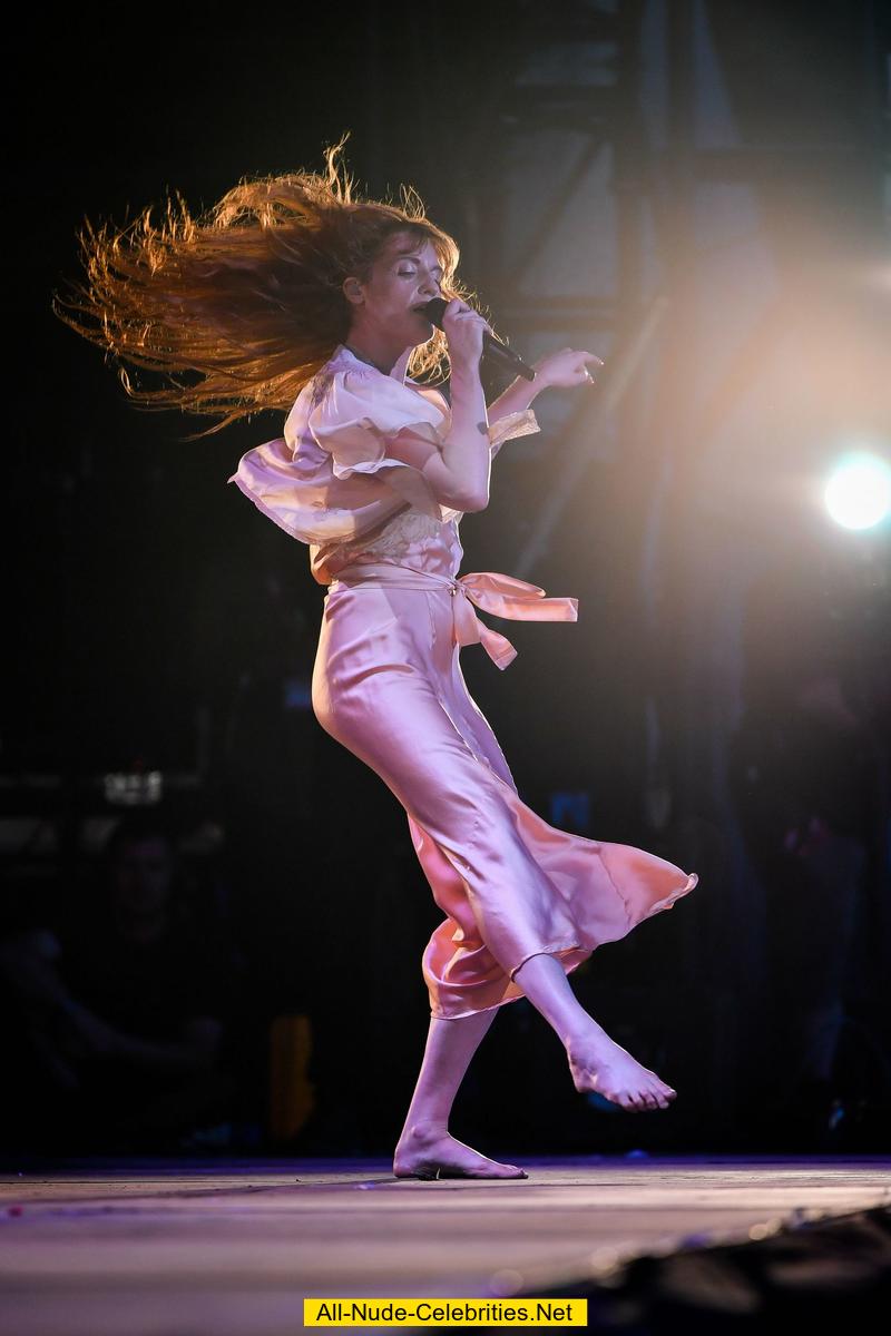 Florence Welch performs at BBC The Biggest Weekend festival