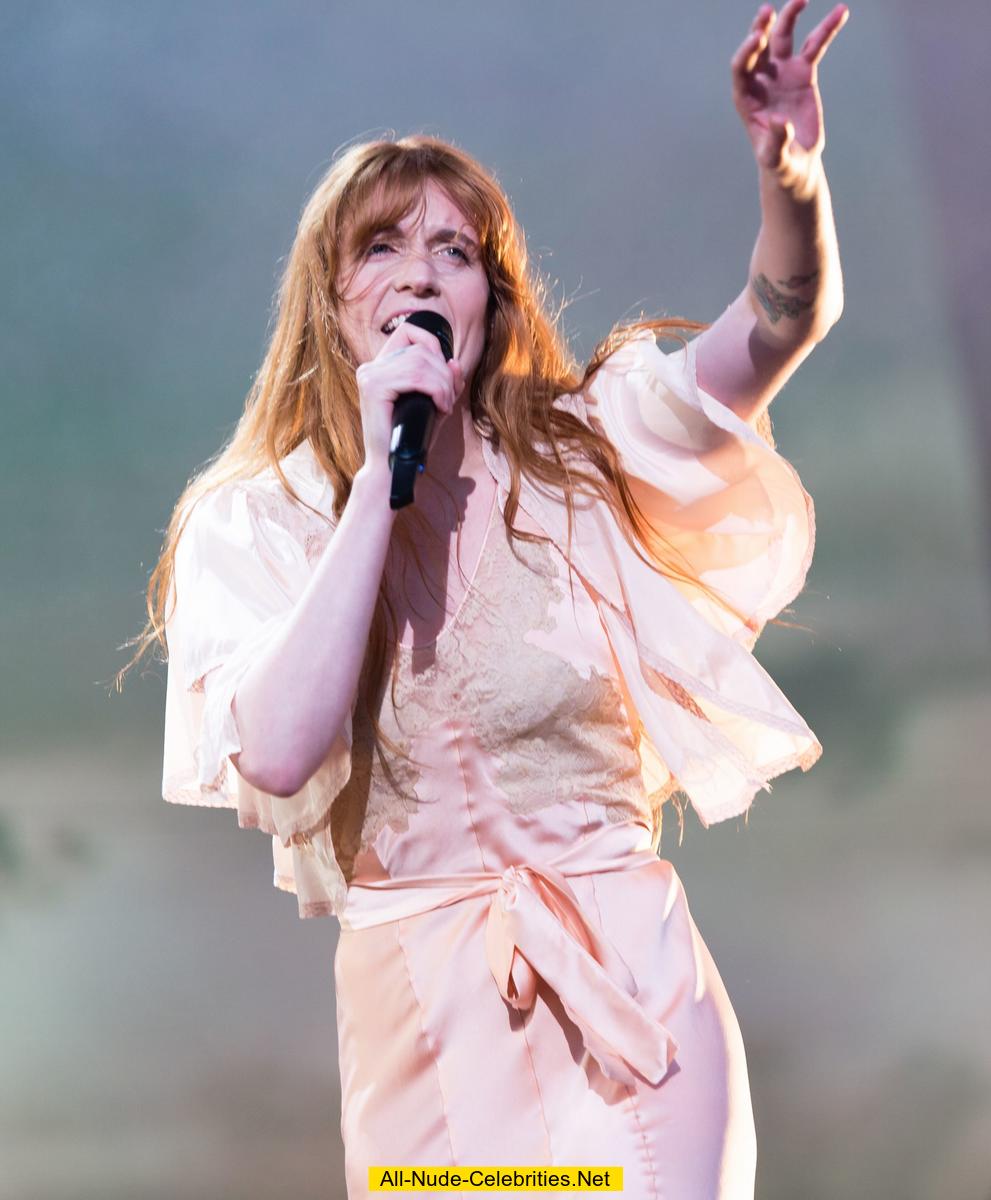 Florence Welch performs at BBC The Biggest Weekend festival