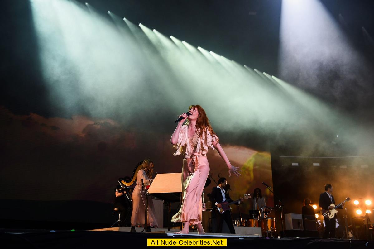 Florence Welch performs at BBC The Biggest Weekend festival