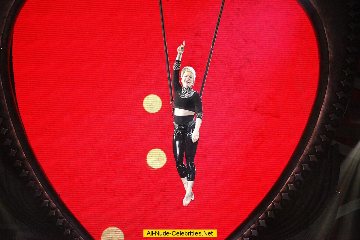 Pink performs at the Wells Fargo Center